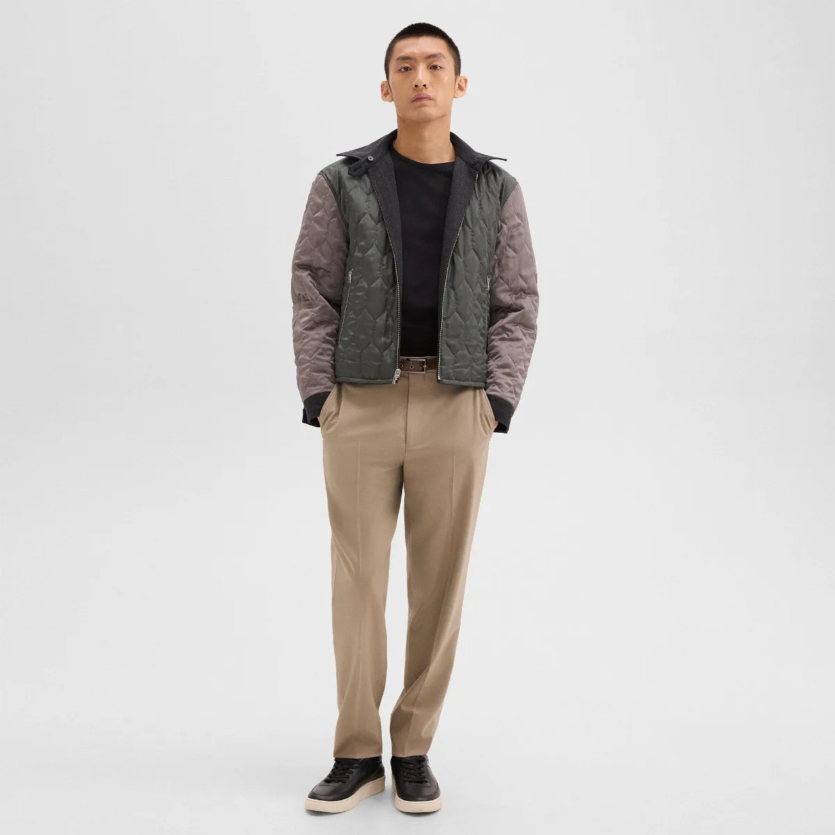 Relaxed Pant in Wool Gabardine by Theory
