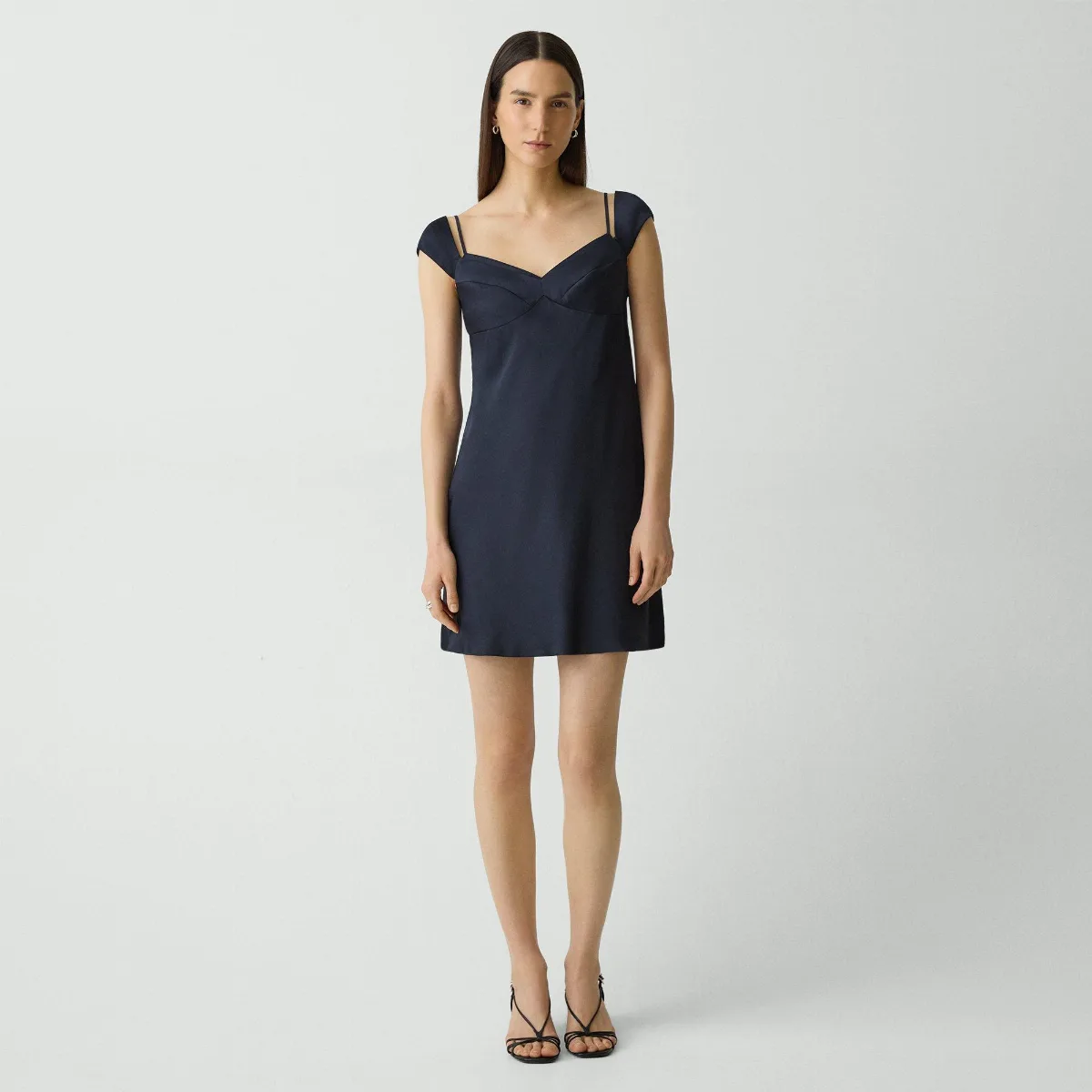 Camisole Dress in Crushed Satin by Theory