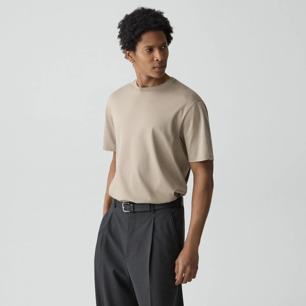 Relaxed Tee in Cotton Jersey by Theory