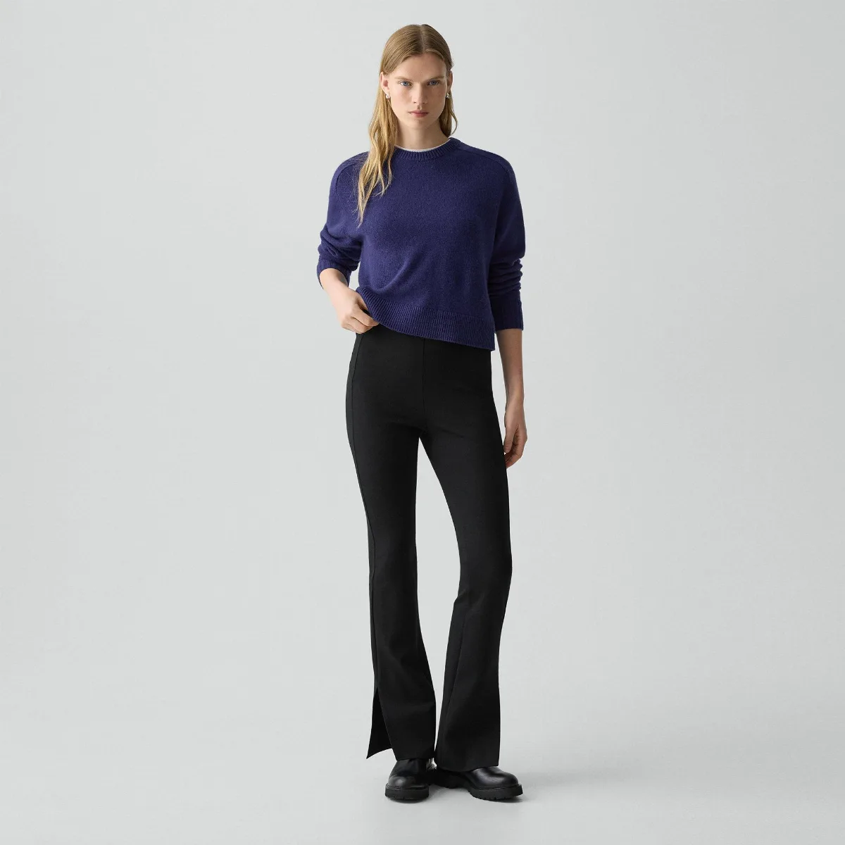 Flared Slit Legging in Motion Ponte by Theory