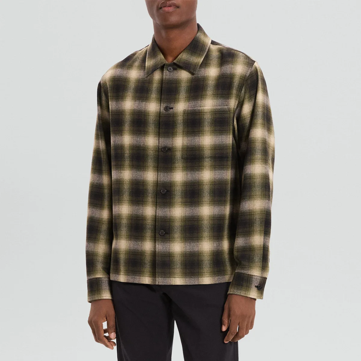 Button-Up Shirt in Jesi Wool by Theory