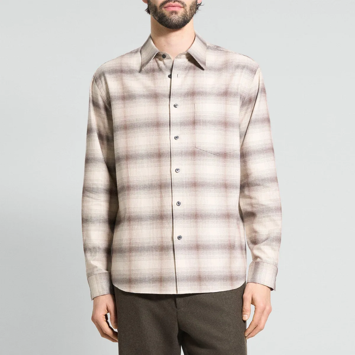 Weekend Shirt in Faded Check by Theory