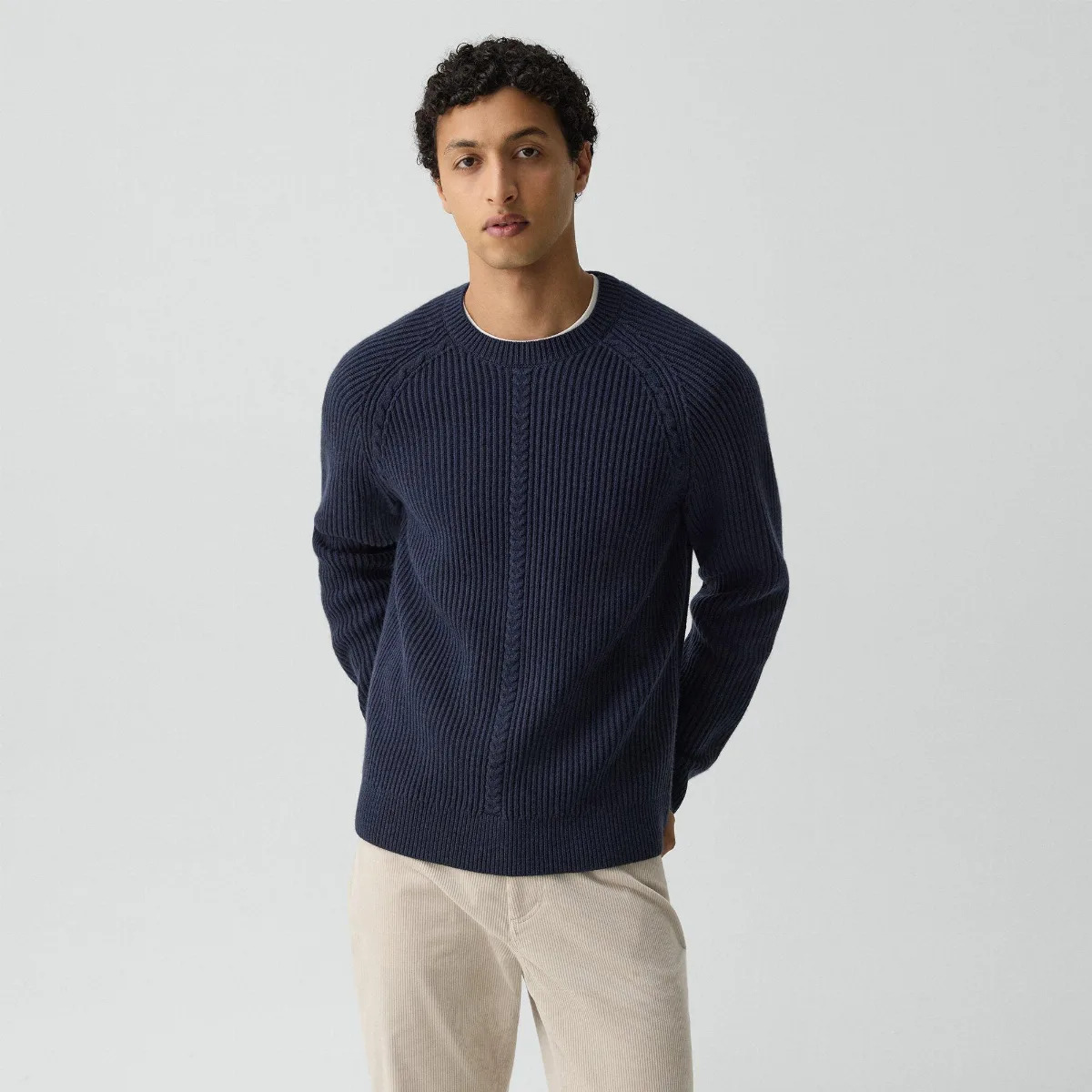 Crewneck Sweater in Wool-Cashmere by Theory