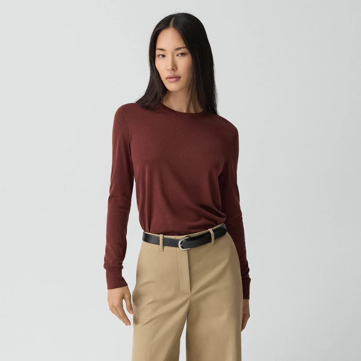 Crewneck Sweater in Regal Wool by Theory