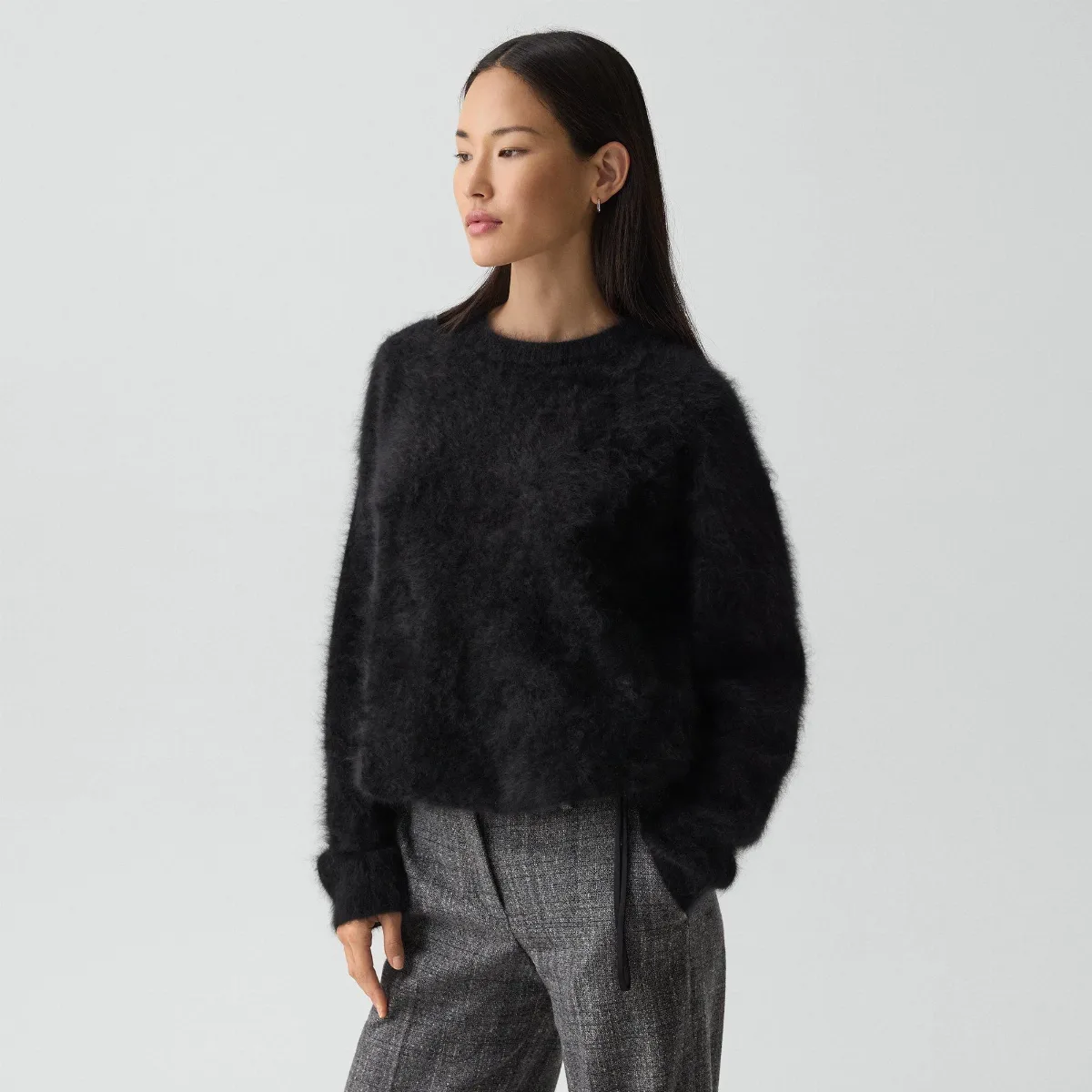 Drawstring Sweatshirt in Airy Cashmere by Theory