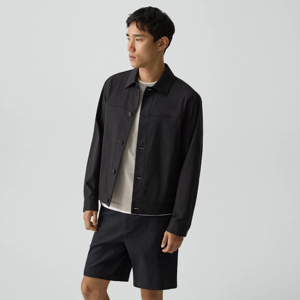 Button Jacket in Neoteric Twill by Theory
