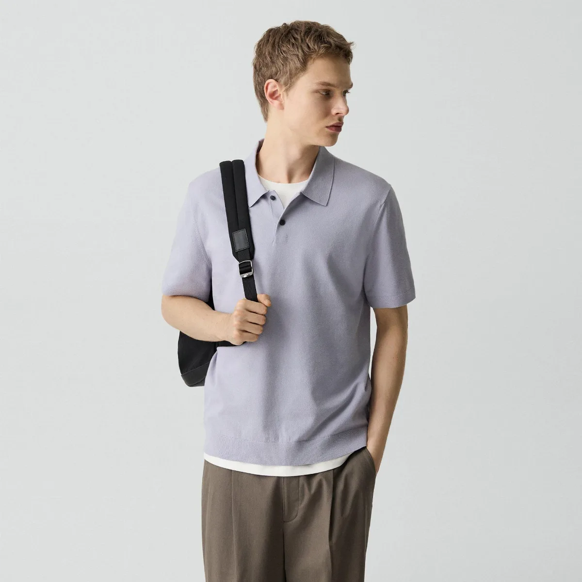 Soris Polo Shirt in Light Bilen by Theory