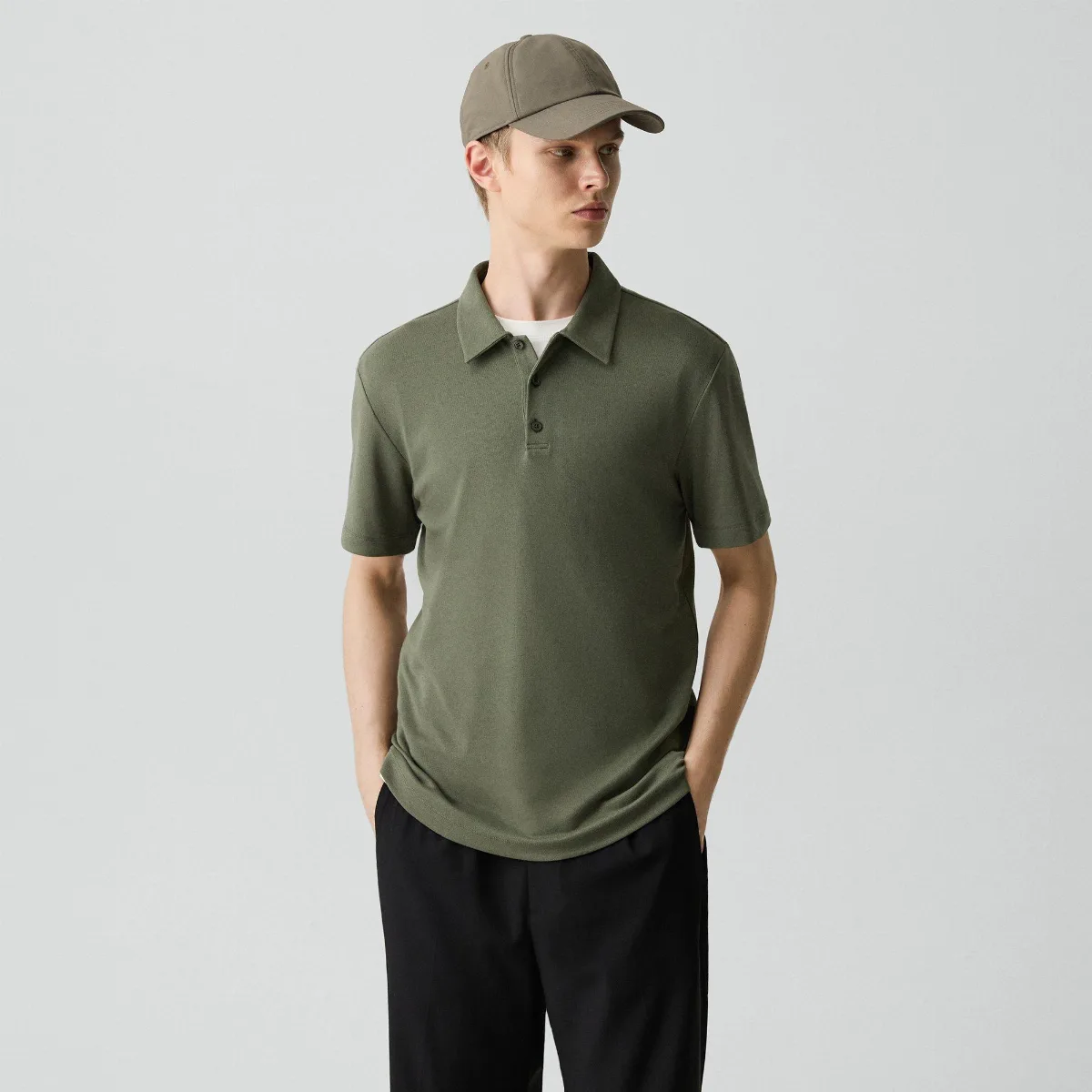 Bron Polo Shirt in Anemone Modal Jersey by Theory