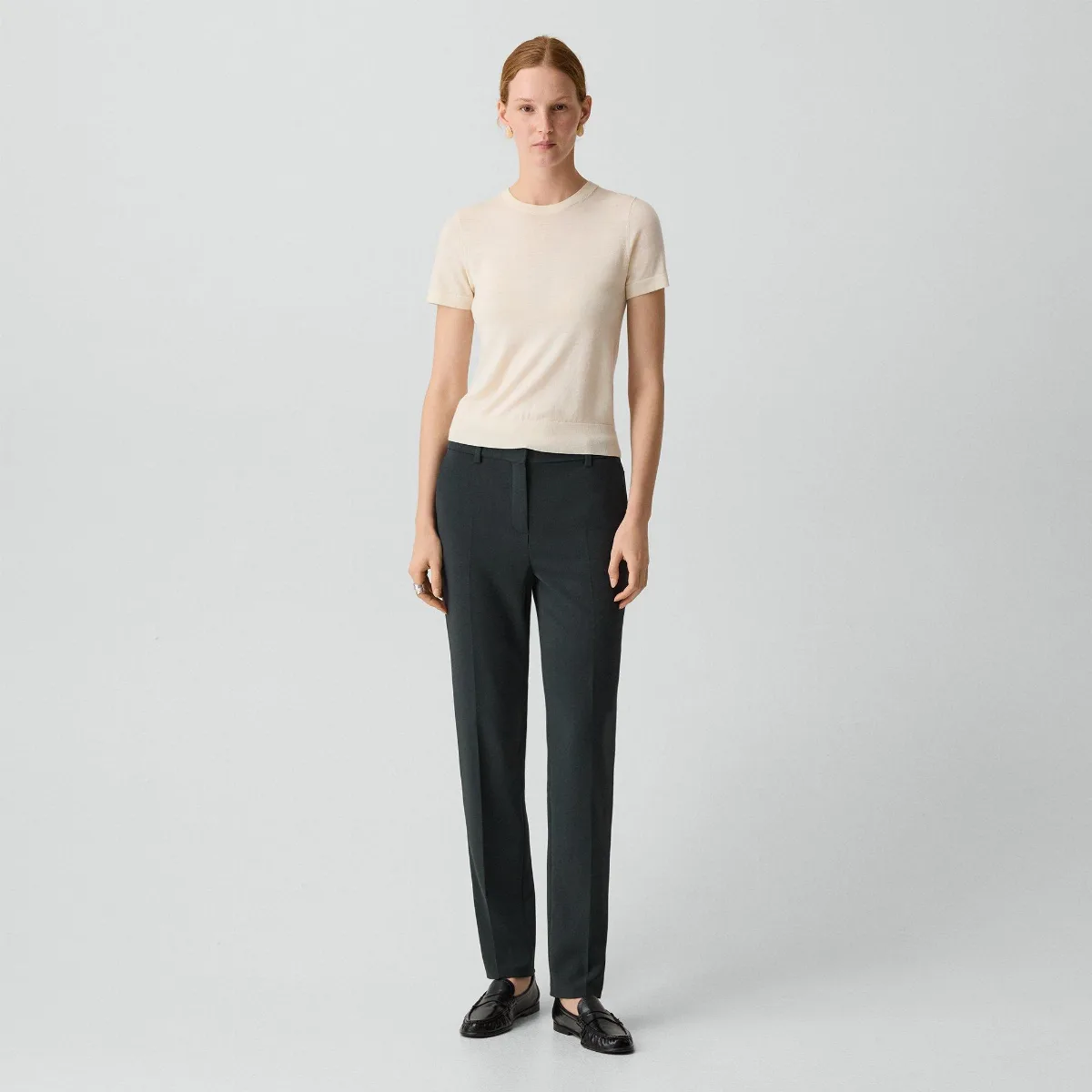 Treeca Full Length Pant in Admiral Crepe by Theory