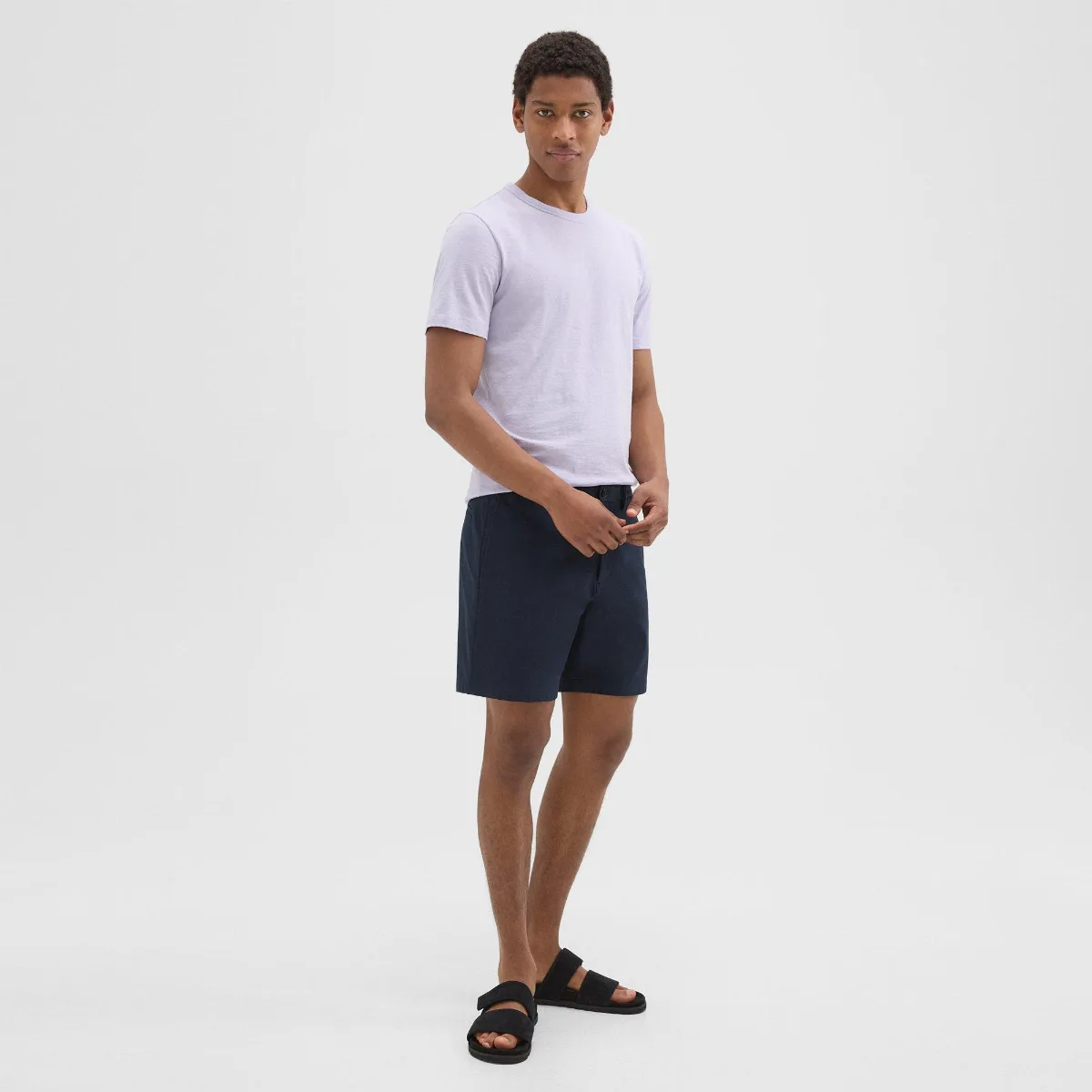Zaine Short in Stretch Cotton-Blend by Theory