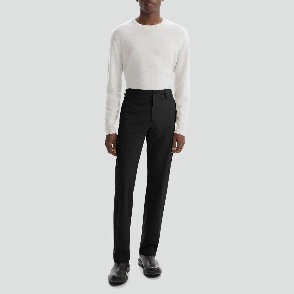 Straight Cargo Pant in Stretch Cotton Twill by Theory