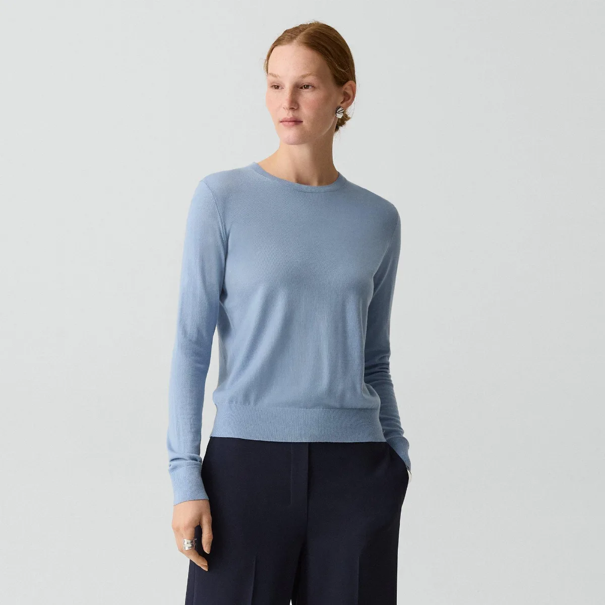 Crewneck Sweater in Regal Wool by Theory