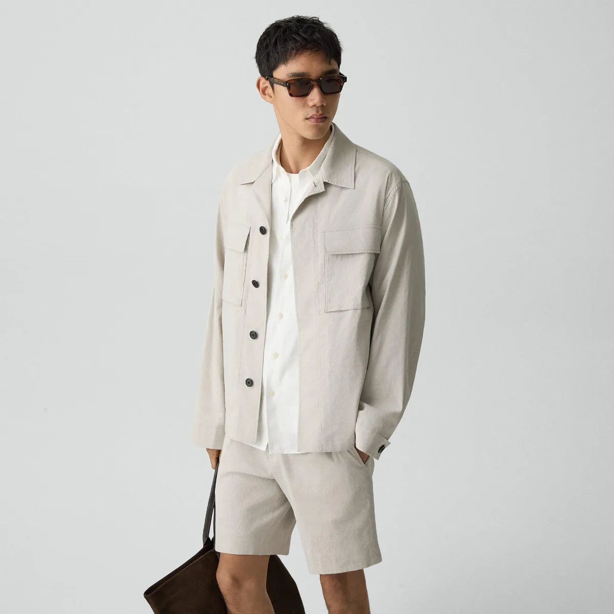 Field Jacket in Good Linen by Theory