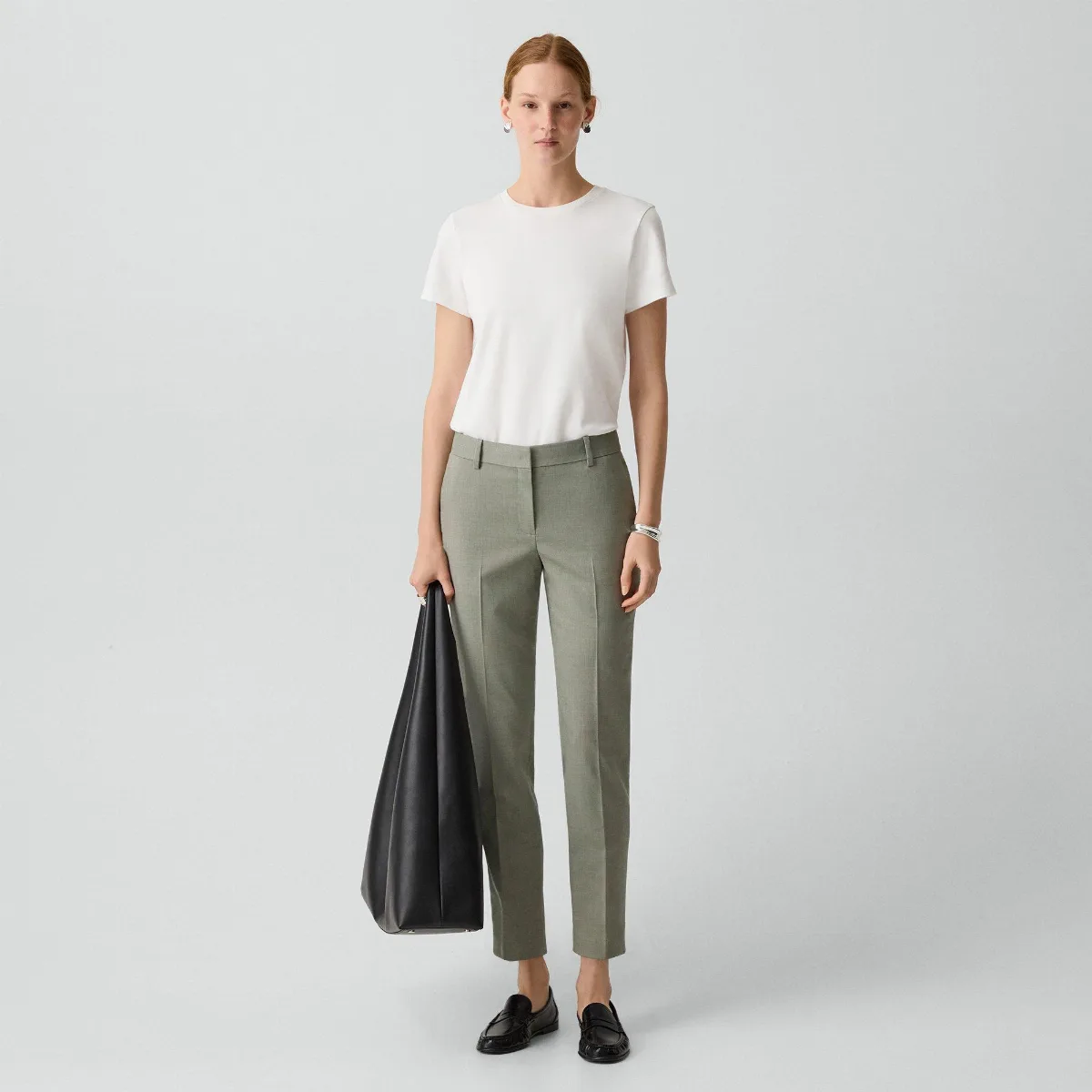 Treeca Pant in Wool Gabardine by Theory