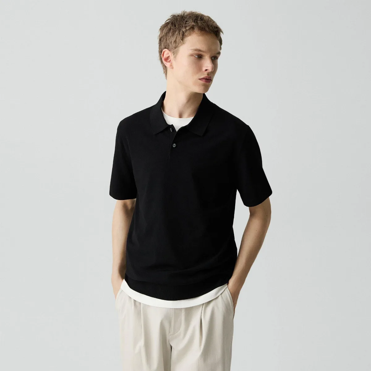 Soris Polo Shirt in Light Bilen by Theory
