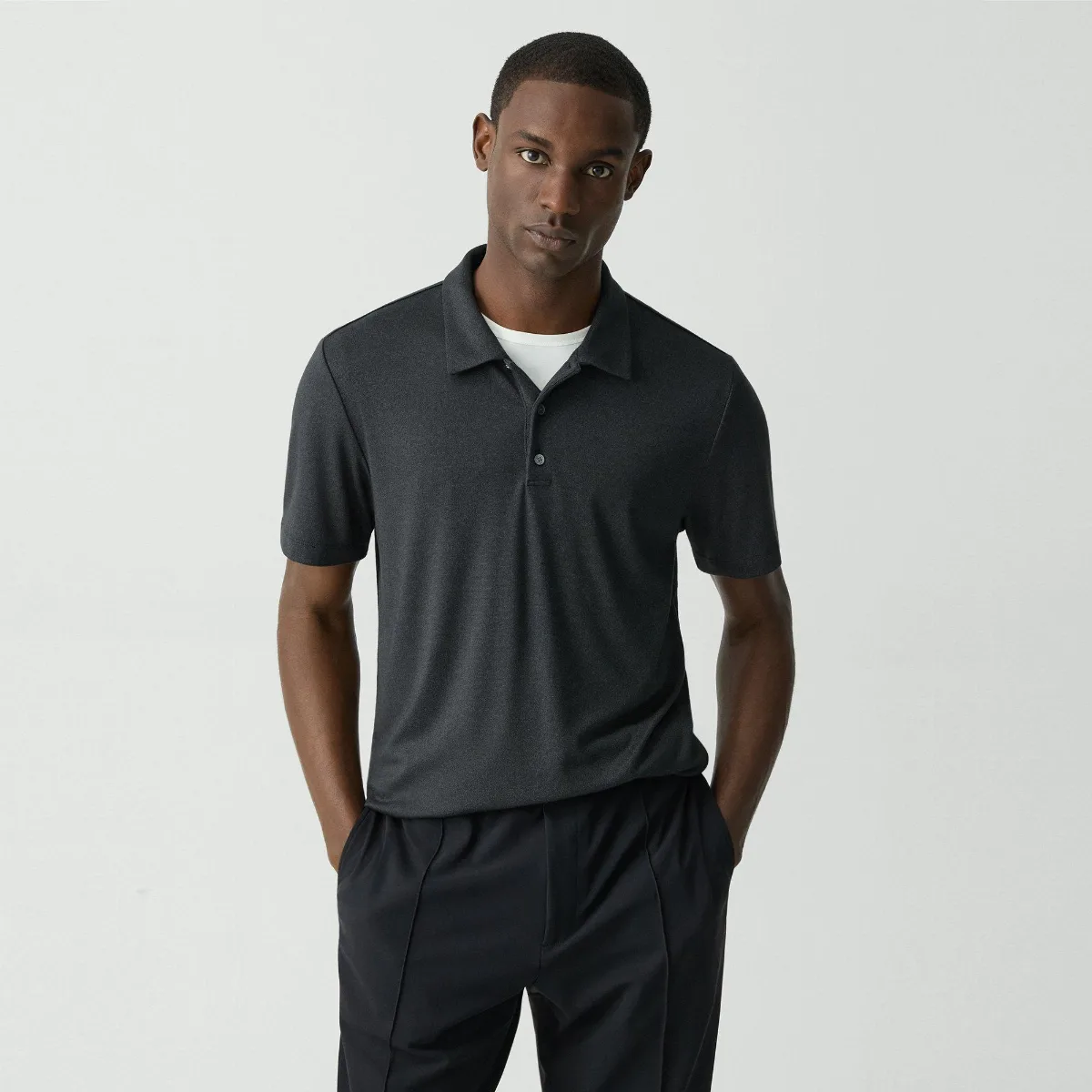 Bron Polo Shirt in Anemone Modal Jersey by Theory