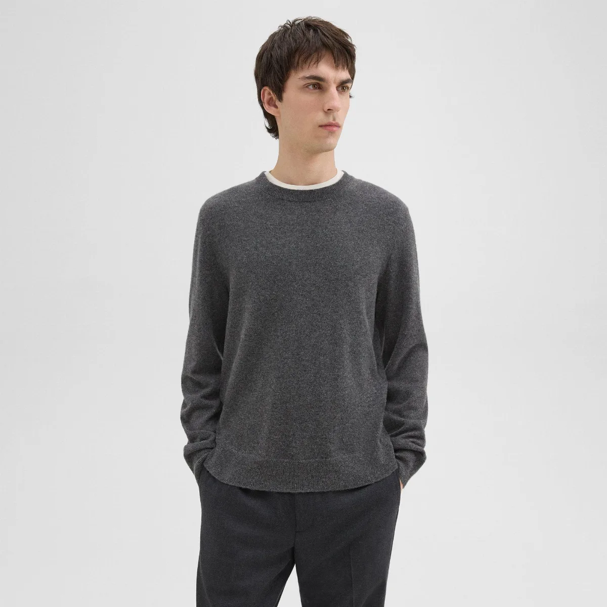 Hilles Crewneck Sweater in Cashmere by Theory