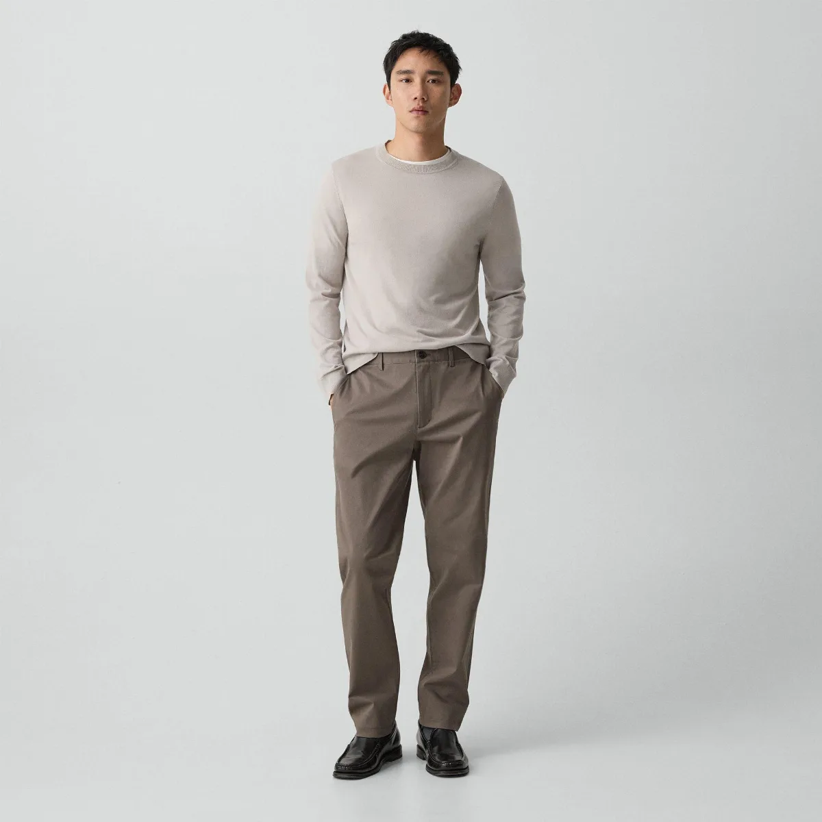 Zaine Pant in Moonsoft Cotton by Theory