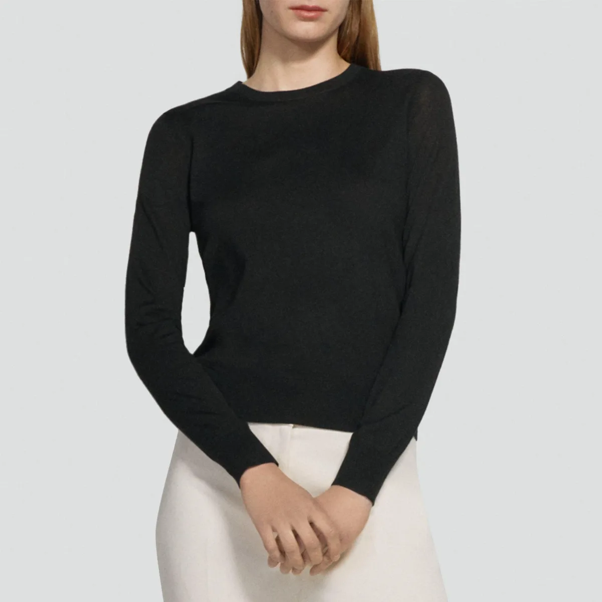 Crewneck Sweater in Merino Wool by Theory