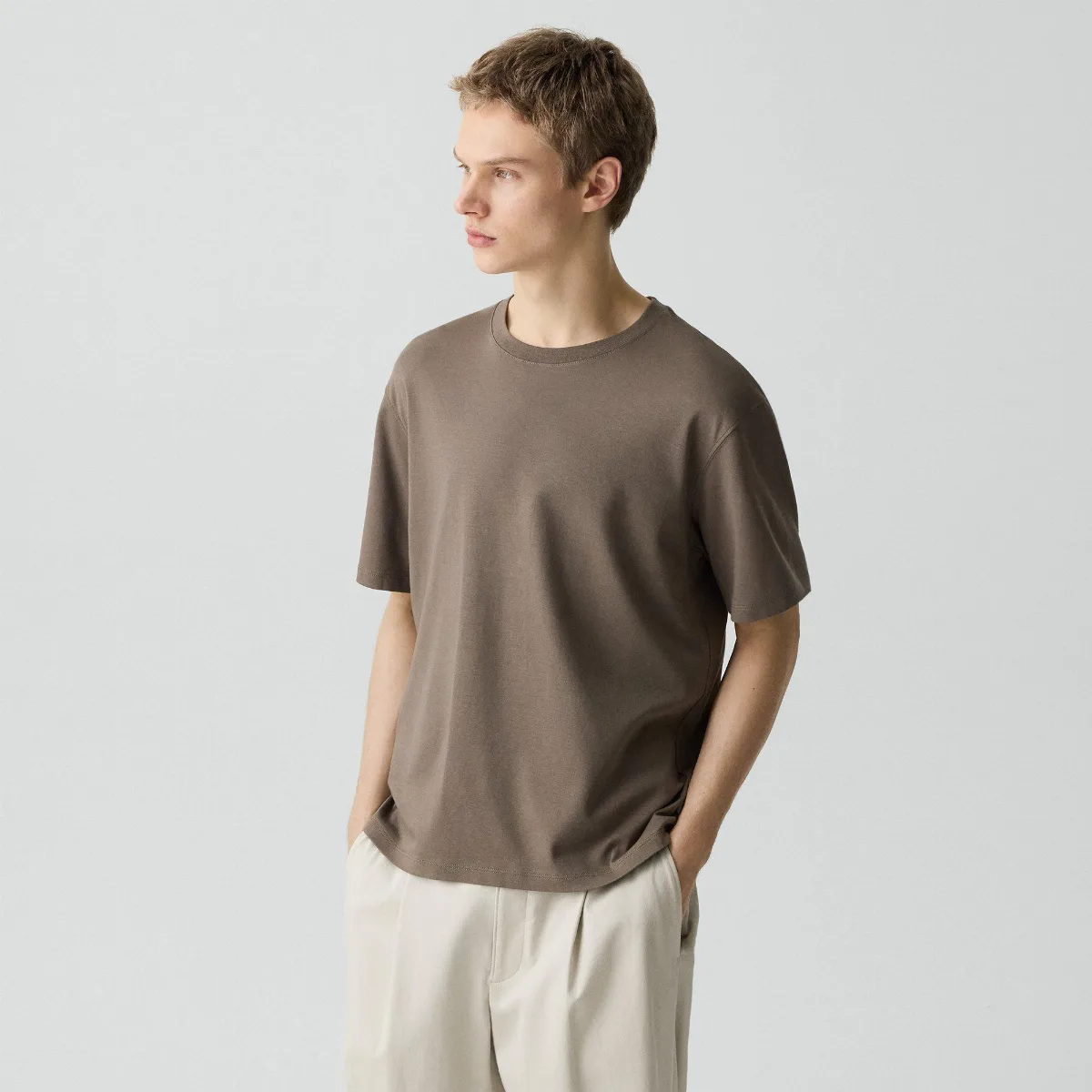 Relaxed Tee in Cotton Jersey by Theory