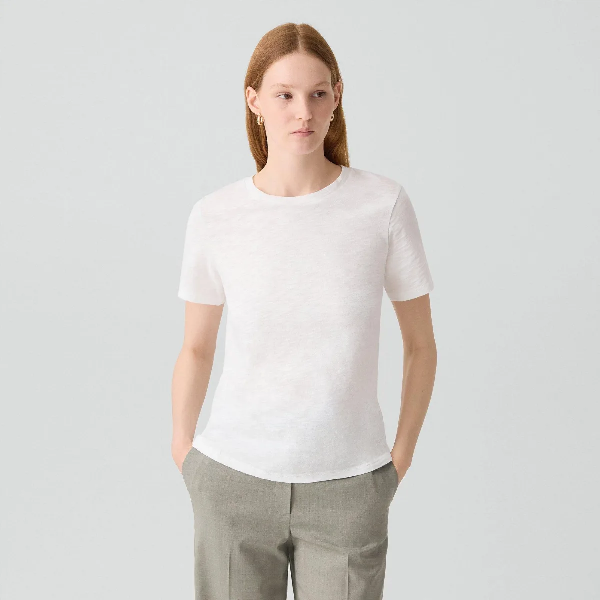 Easy Tee in Organic Cotton by Theory