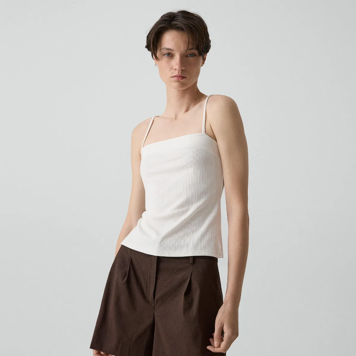 Camisole Tank Top in Stretch Rib