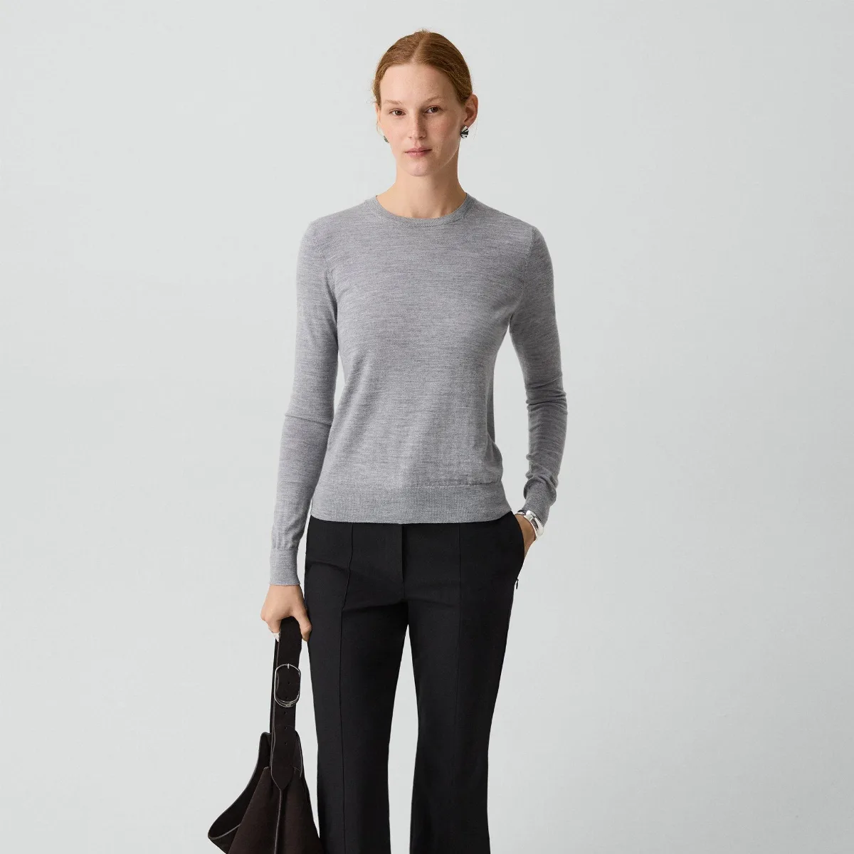 Crewneck Sweater in Regal Wool by Theory