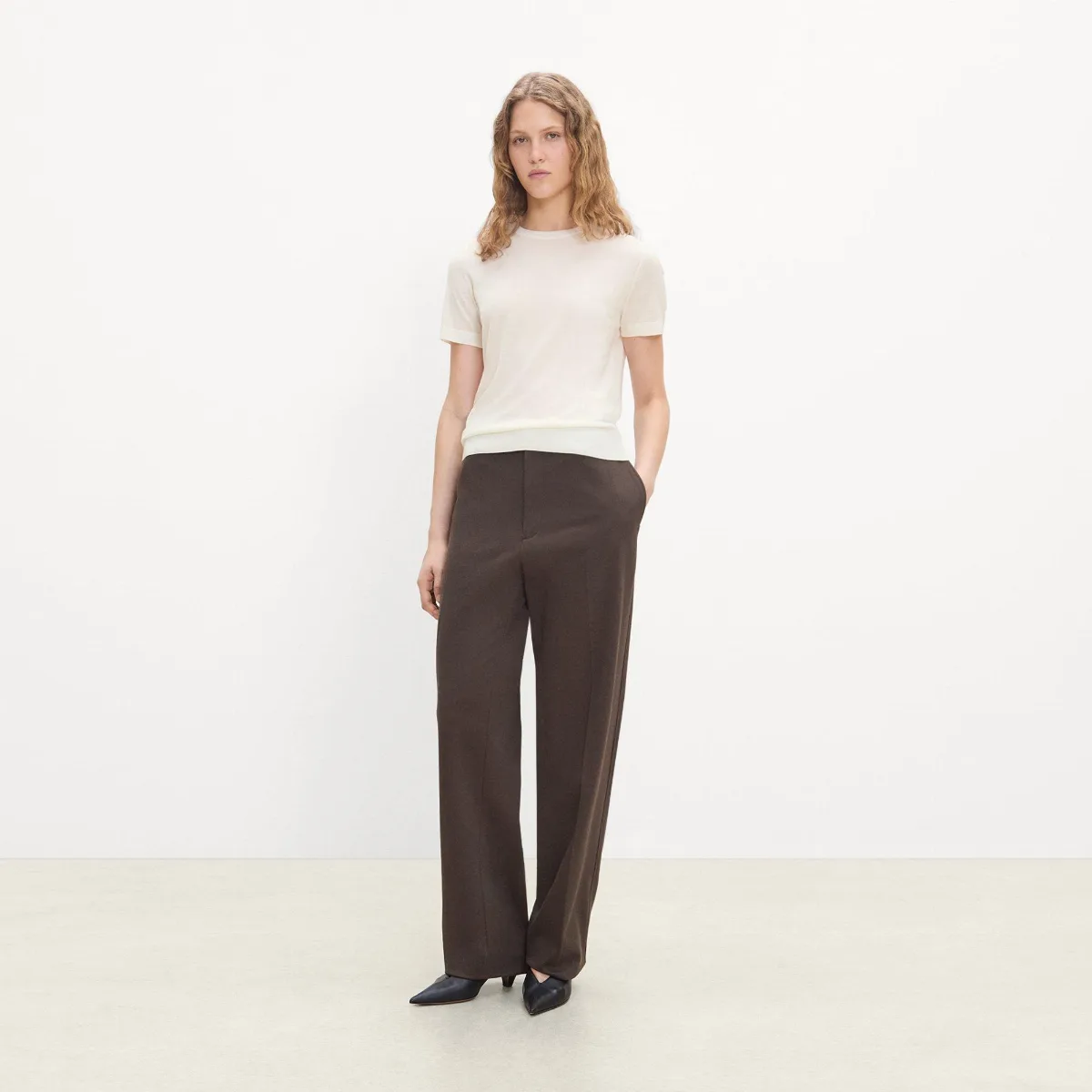 Sweater Tee in Regal Wool by Theory