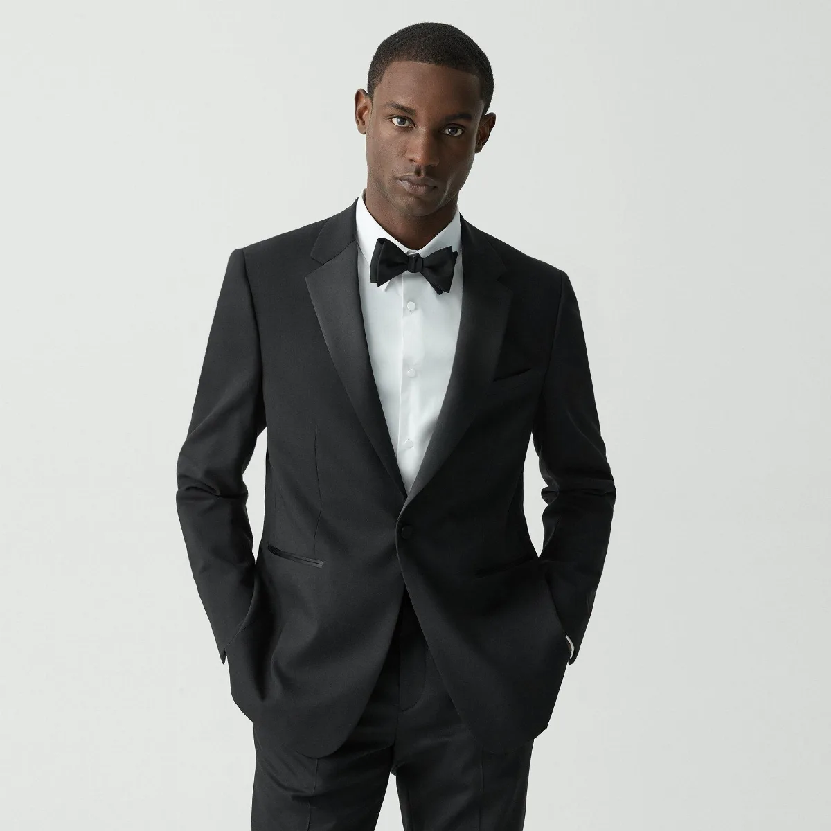 Chambers Tuxedo Blazer in Stretch Wool by Theory