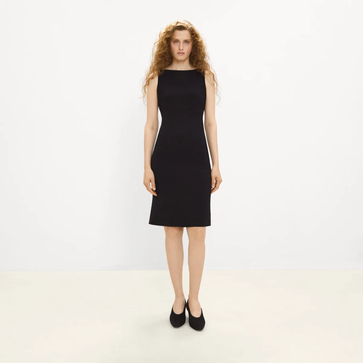 Flared Dress in Admiral Crepe