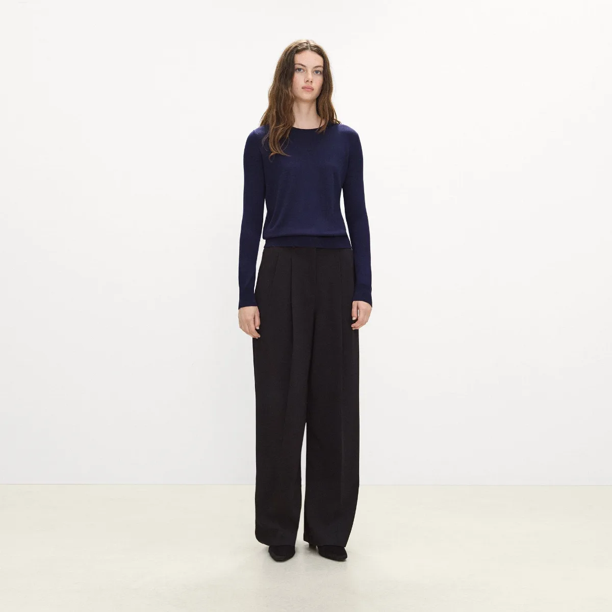 Crewneck Sweater in Regal Wool by Theory