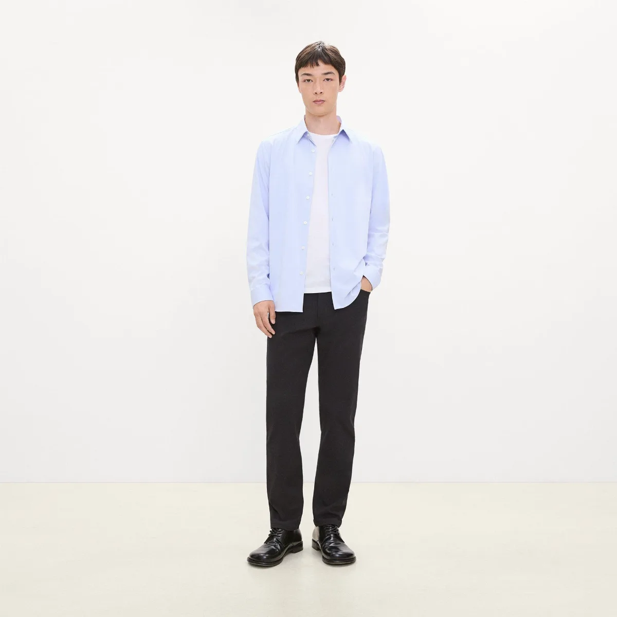 Sylvain Shirt in Structure Knit by Theory