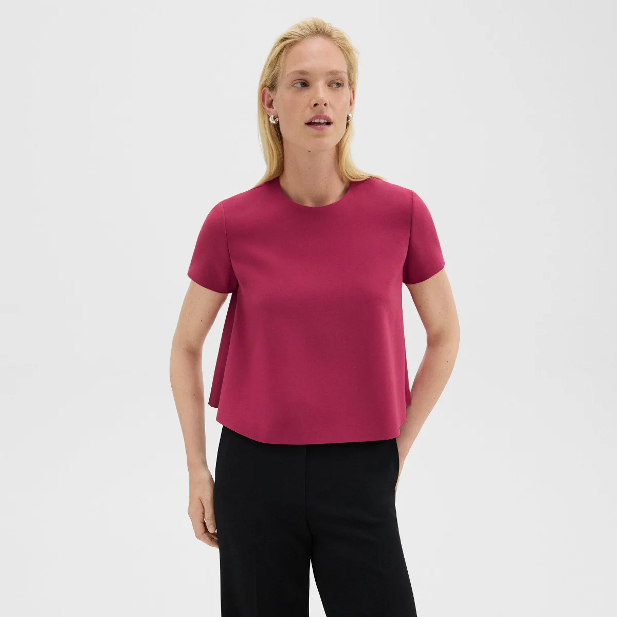 A-Line Top in Admiral Crepe by Theory
