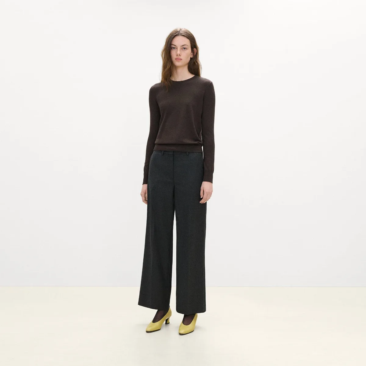 Crewneck Sweater in Regal Wool by Theory