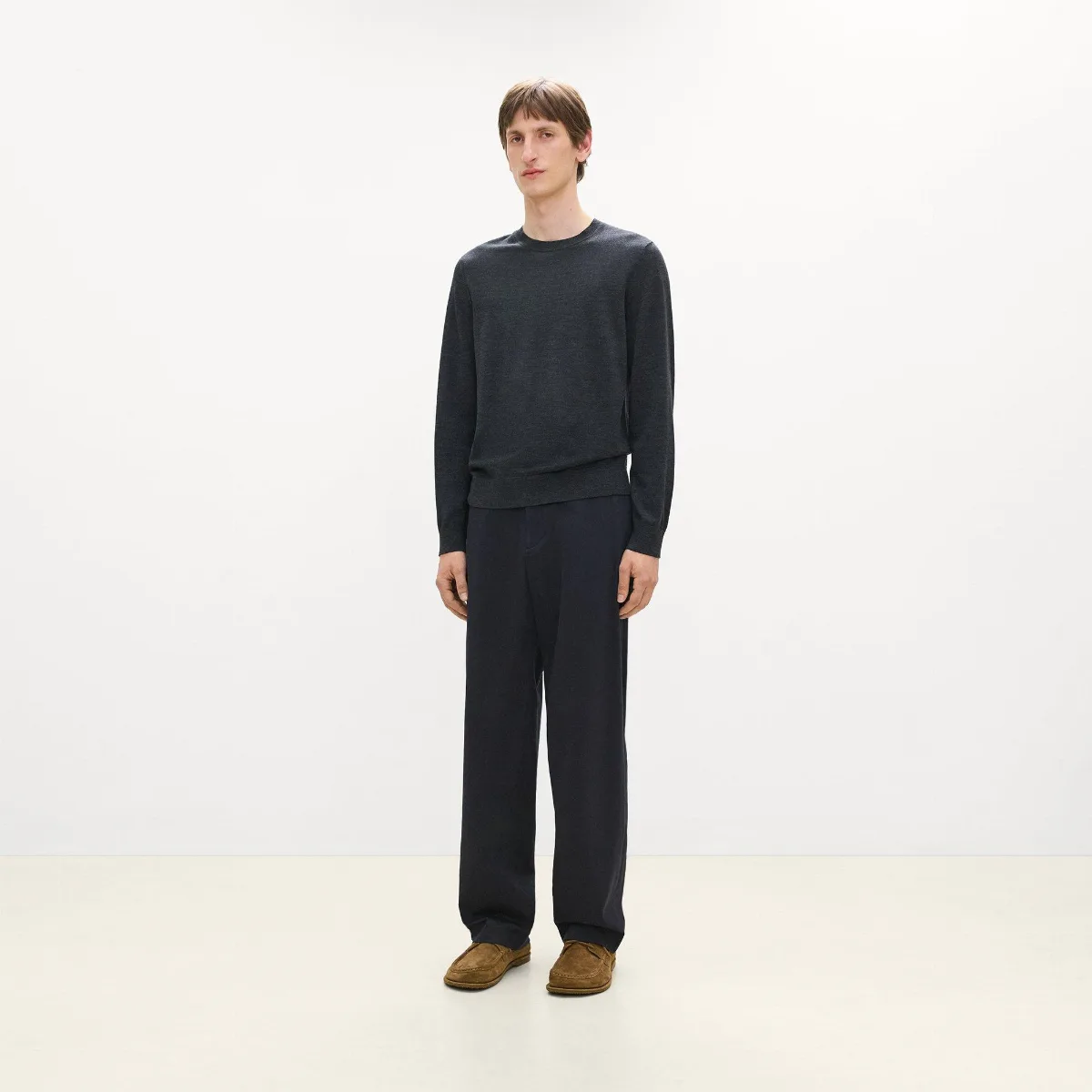 Crewneck Sweater in Regal Wool by Theory