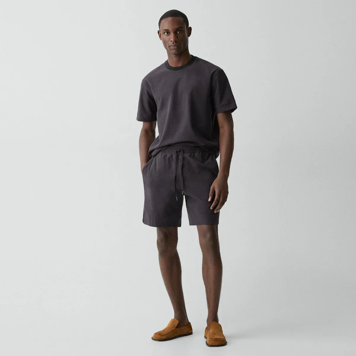 Drawstring Short in Terry Cotton