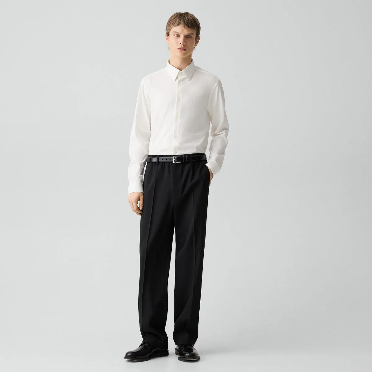 Dress Belt in Leather by Theory