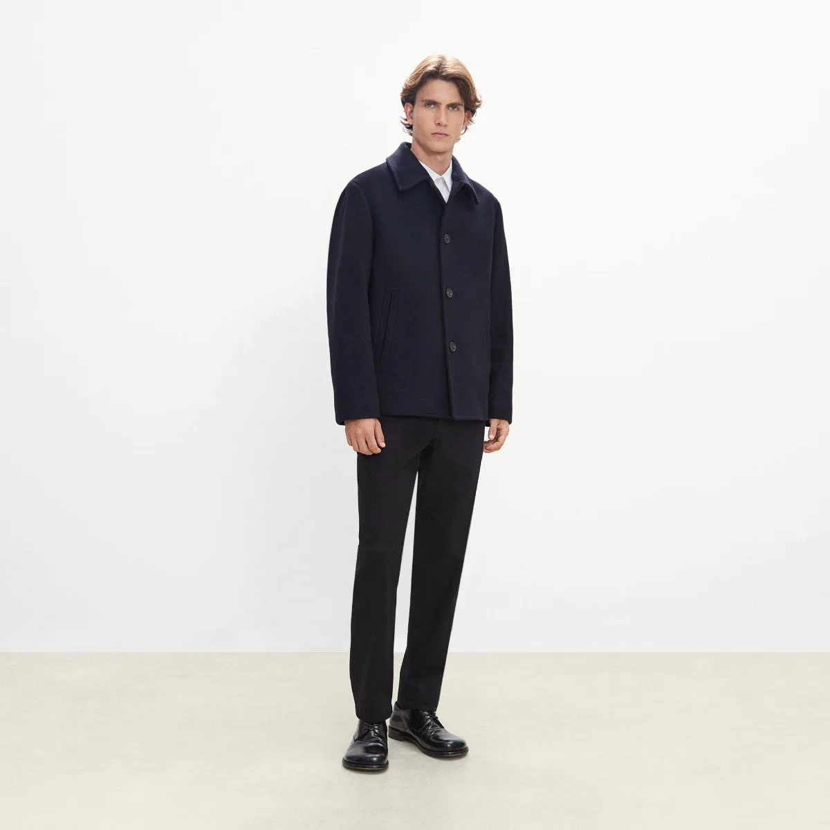 Peacoat in Plush Melton