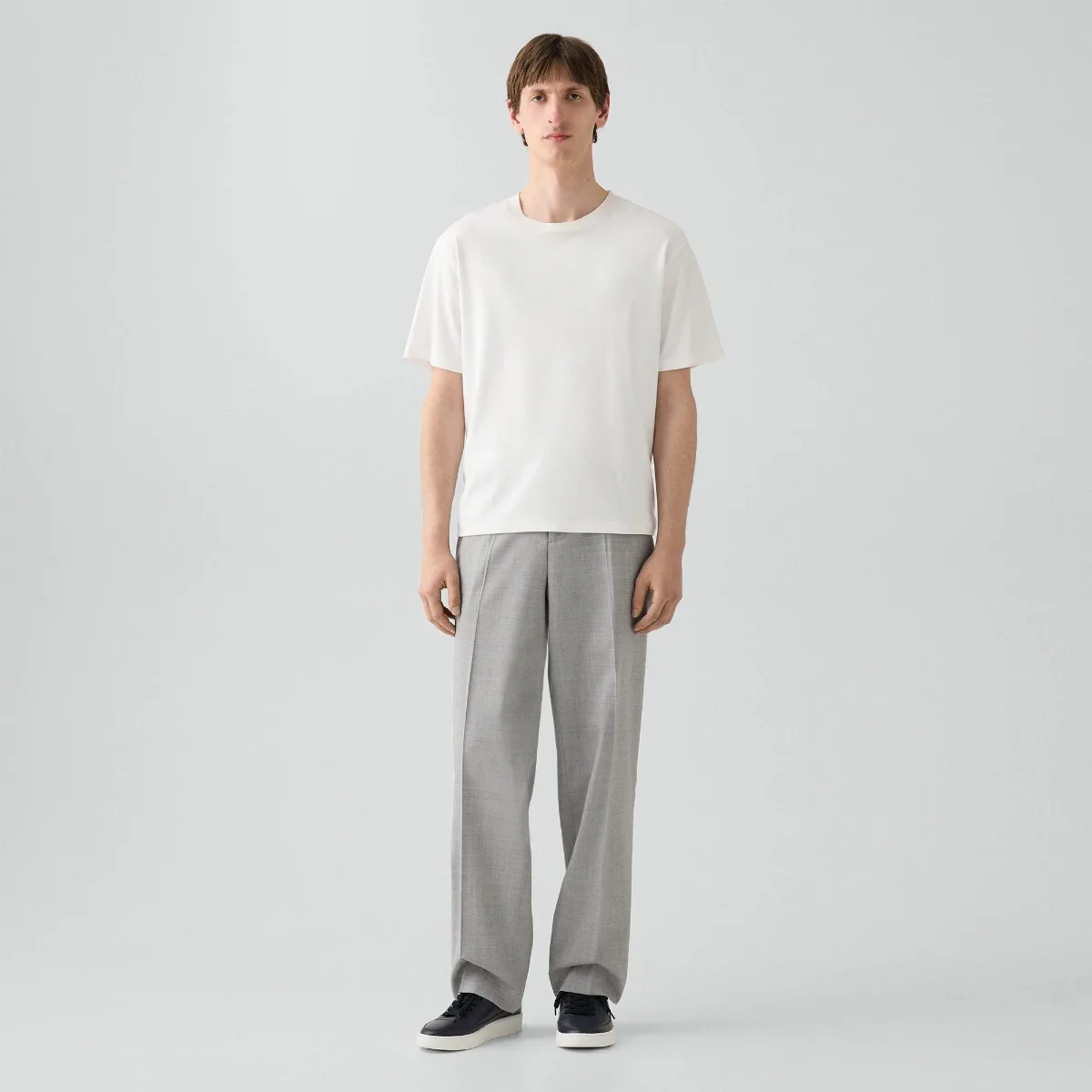 Straight Drawstring Pant in Motion Wool by Theory