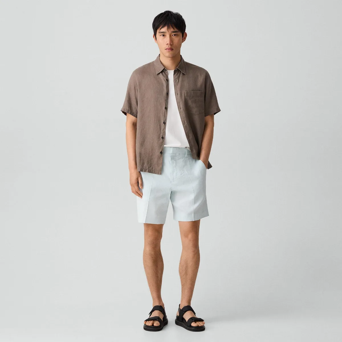 Standard Short in Good Linen by Theory