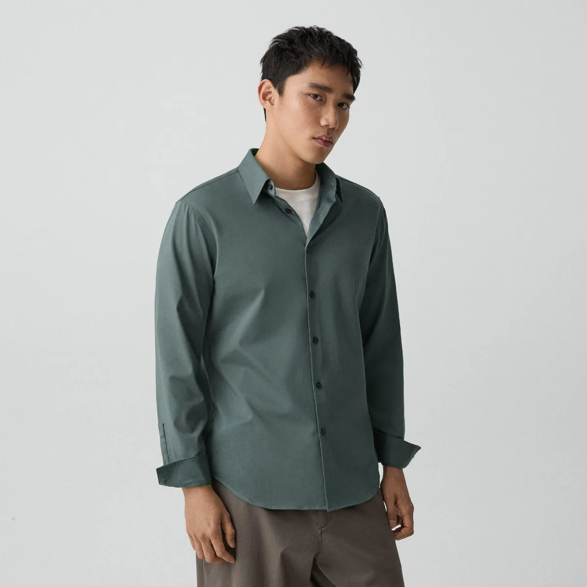 Sylvain Shirt in Structure Knit by Theory