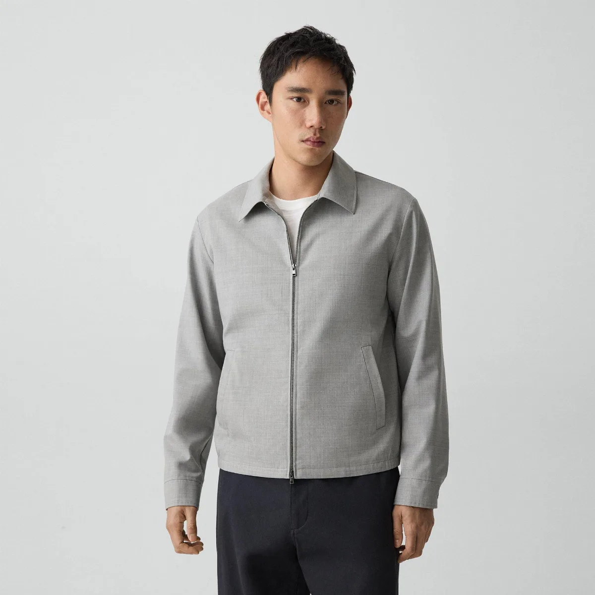 Blouson Zip Jacket in Motion Wool