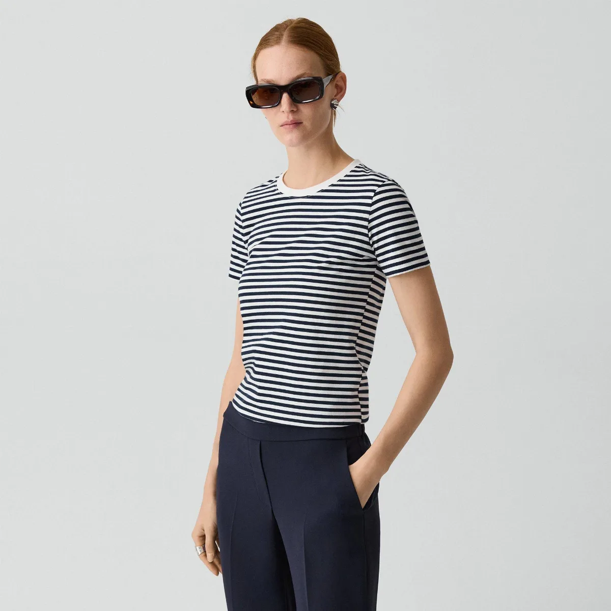 Easy Tee in Jersey Stripe