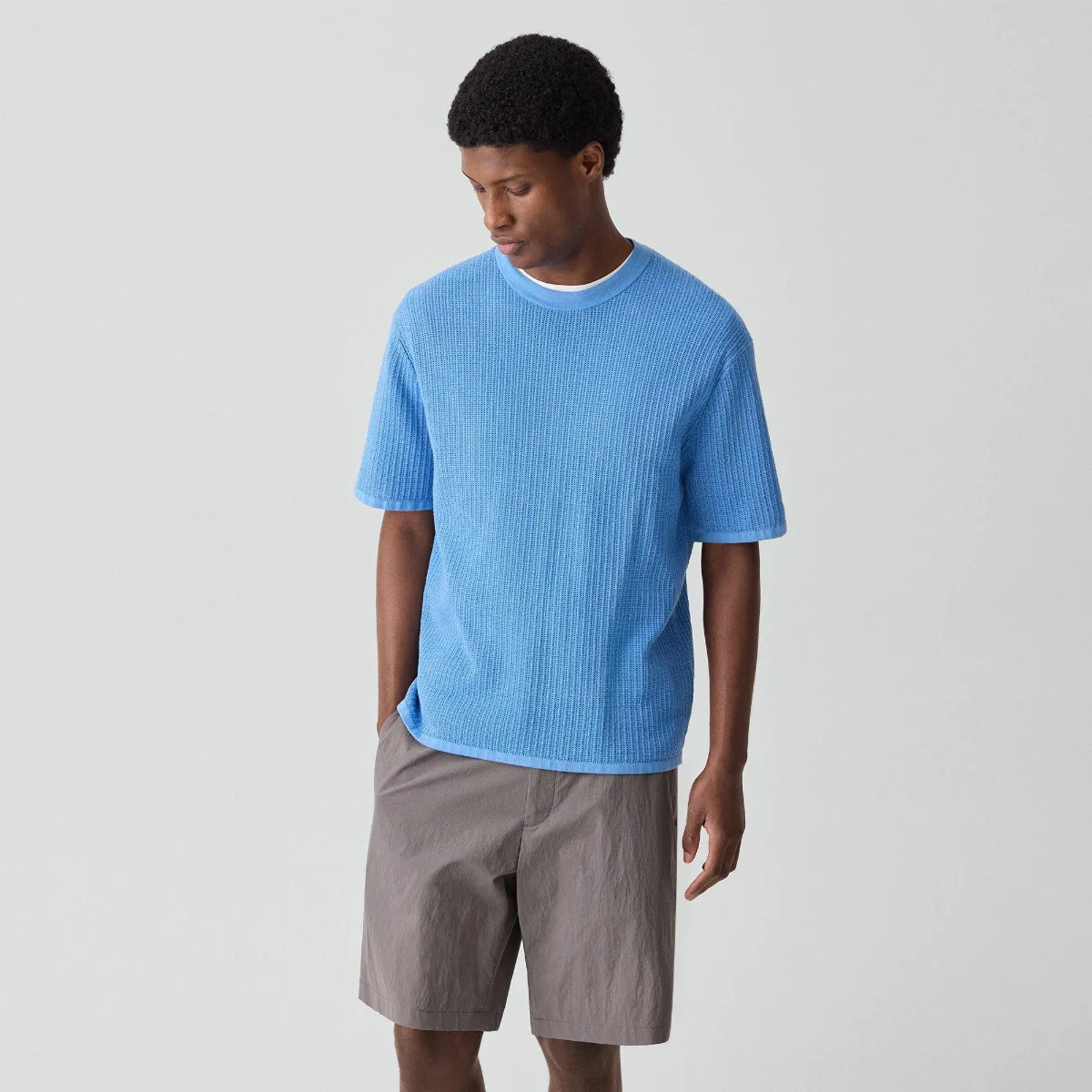 Mesh Tee in Cotton by Theory