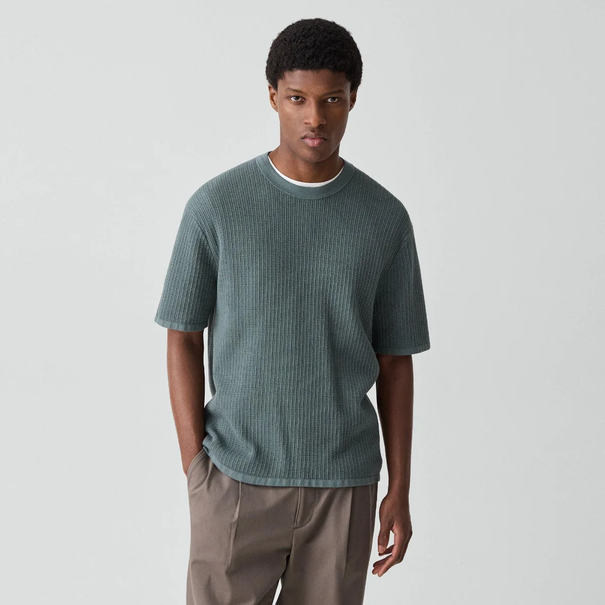 Mesh Tee in Cotton by Theory