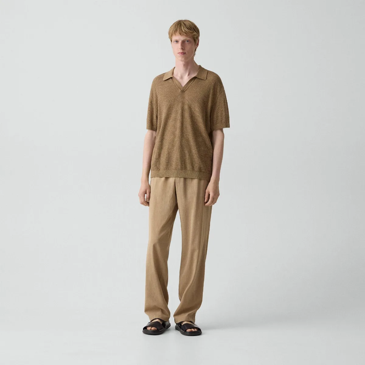 Straight Drawstring Pant in Performance Suiting by Theory