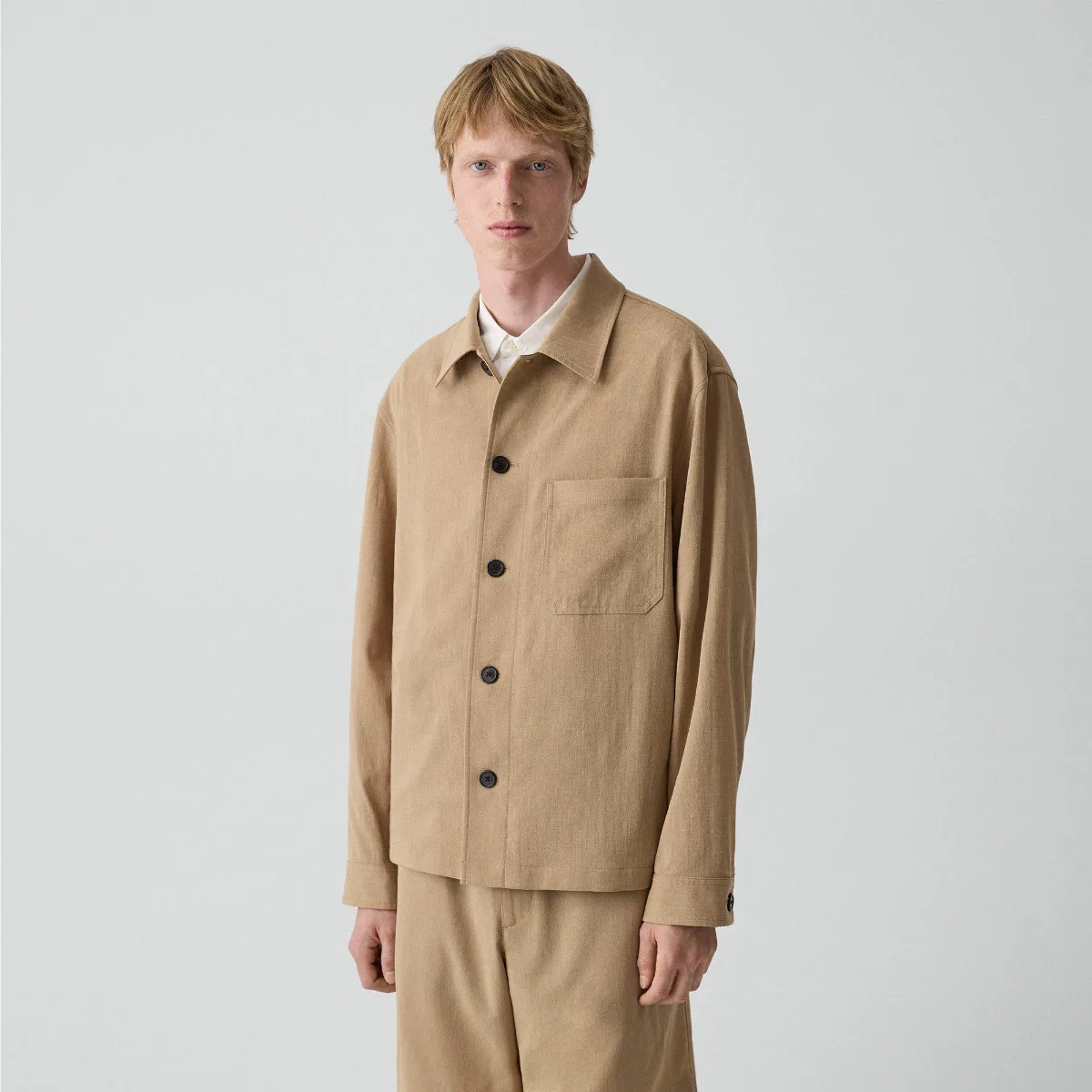 Shirt Jacket in Performance Suiting by Theory