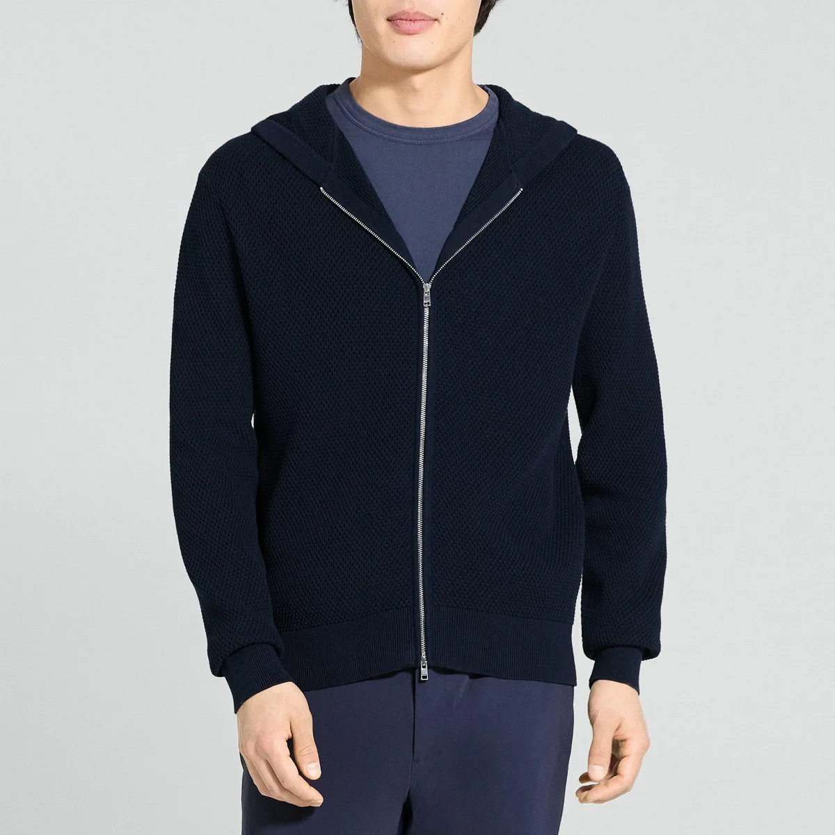 Myhlo Full-Zip Hoodie in Cotton by Theory