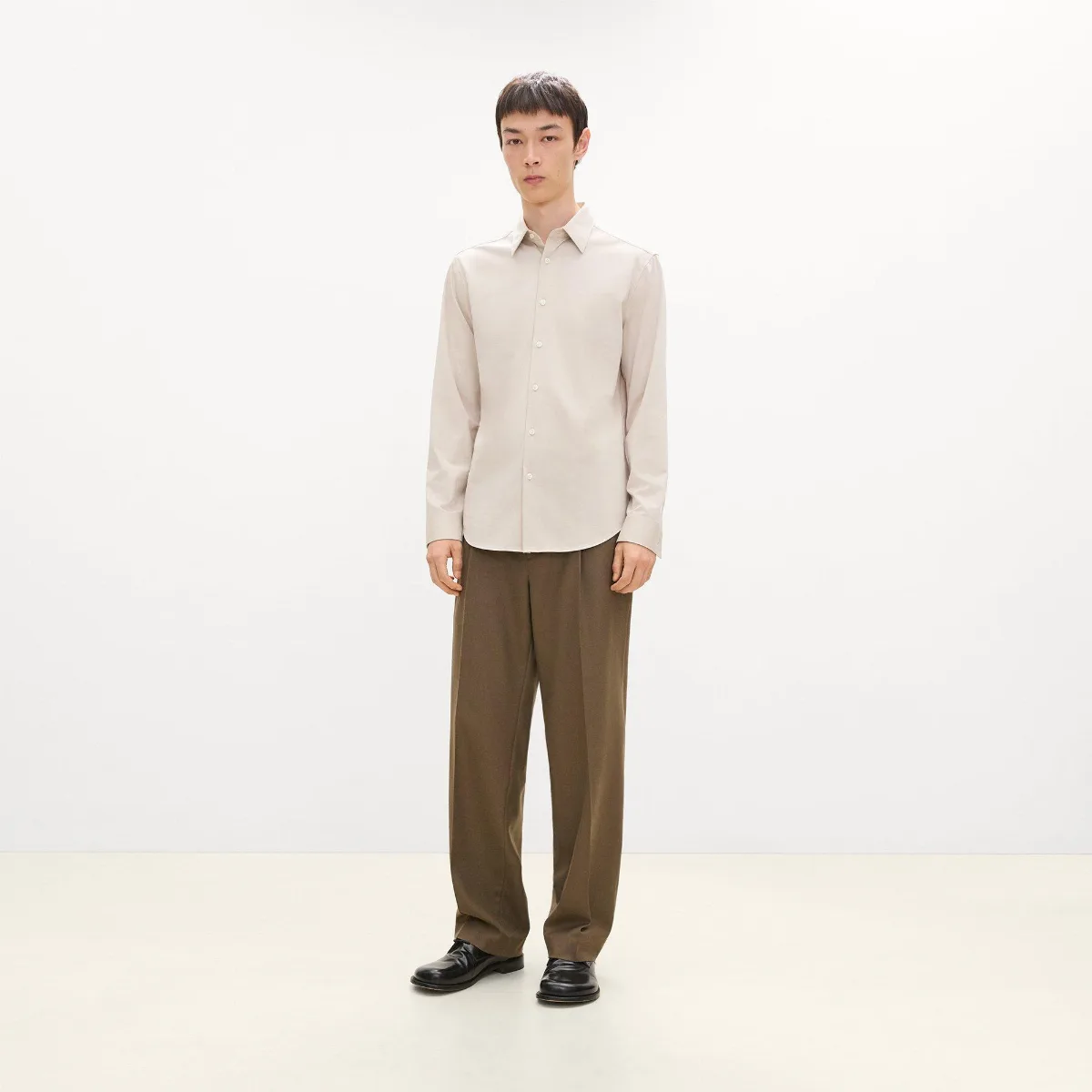 Sylvain Shirt in Structure Knit by Theory