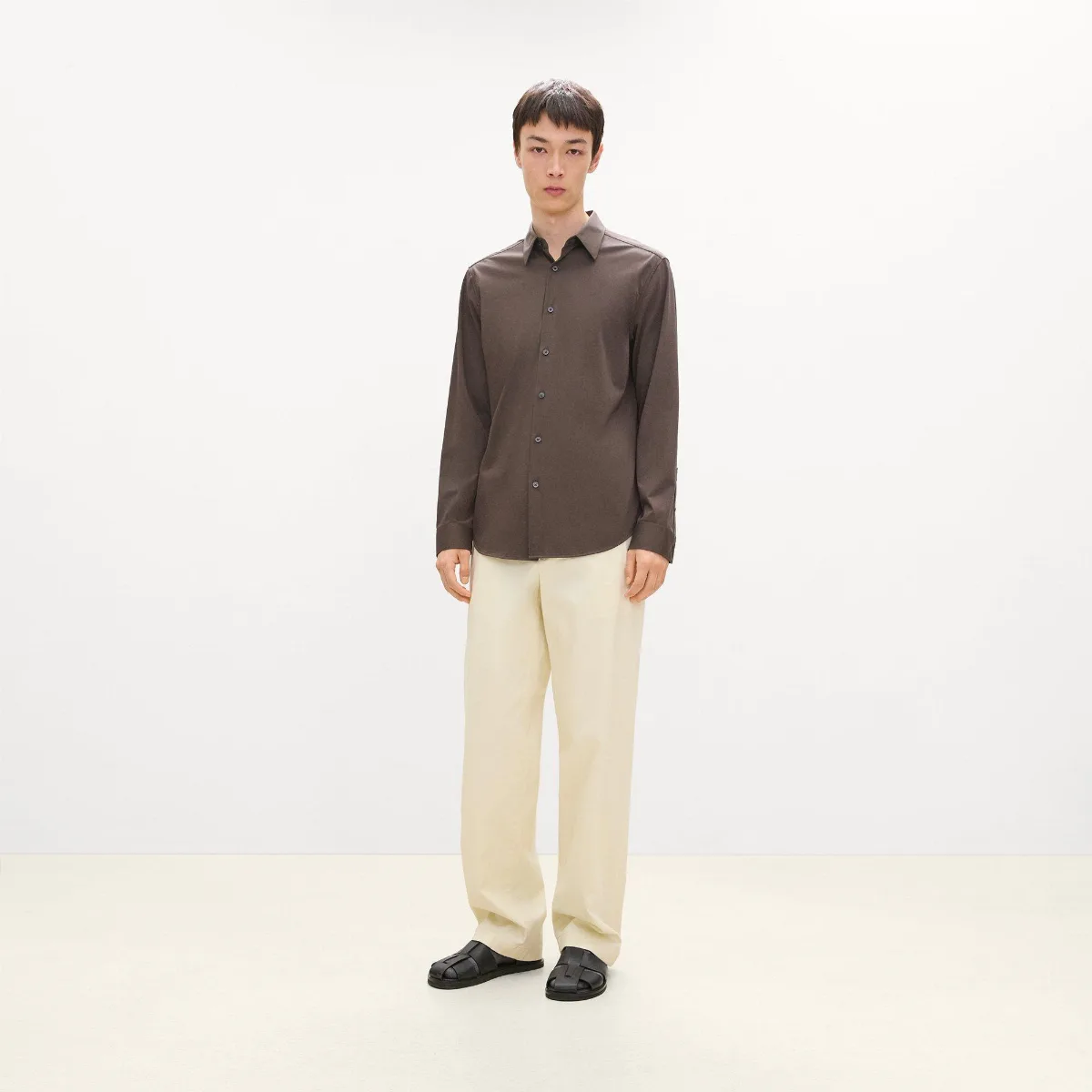 Sylvain Shirt in Structure Knit by Theory